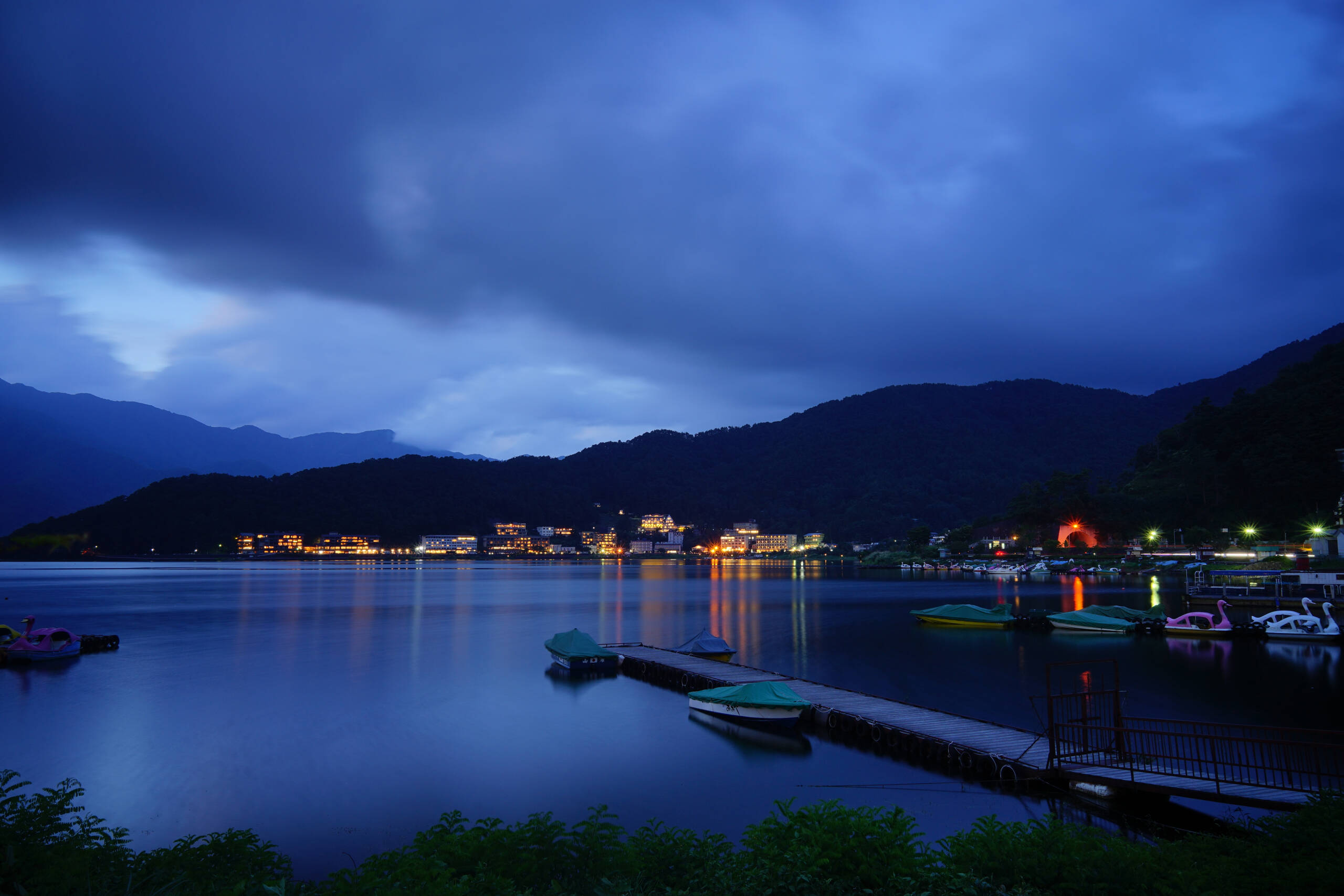 An image of Lake Kawaguchi.